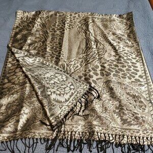 West Loop Silver Metallic Pashmina